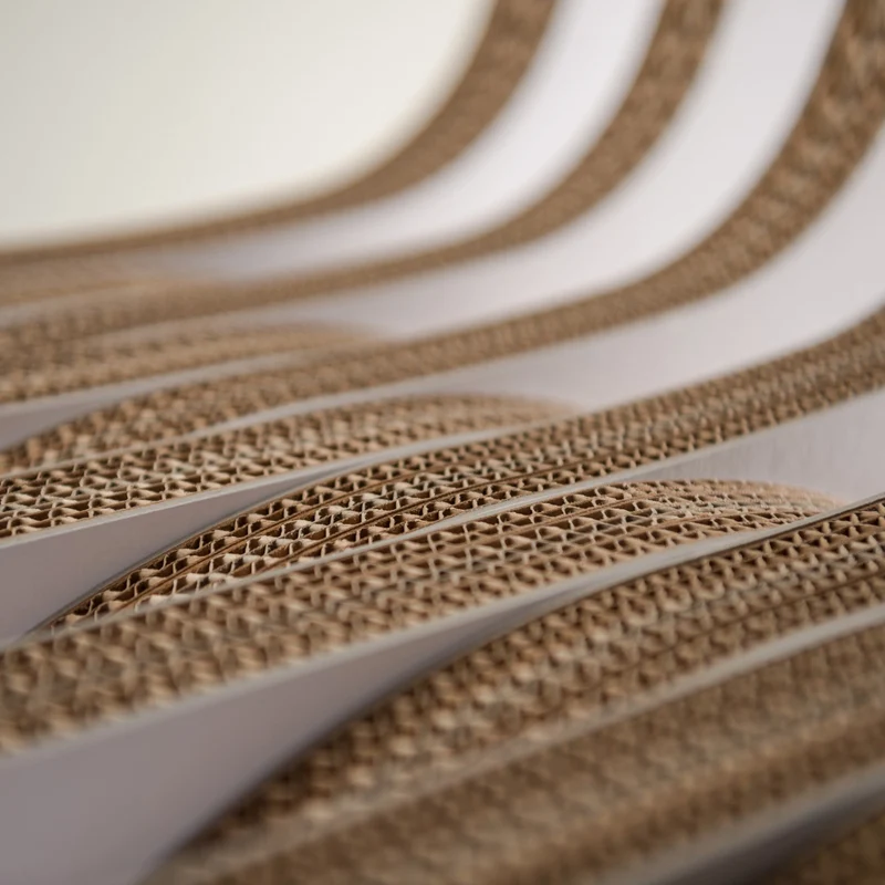 Cardboard Chair TWIST Grey