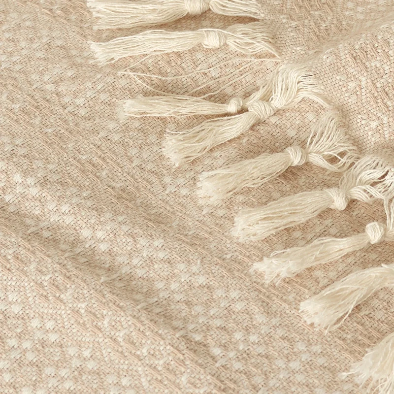 Karaca Home Destina Beige Doppel-Mehrzweckdecke