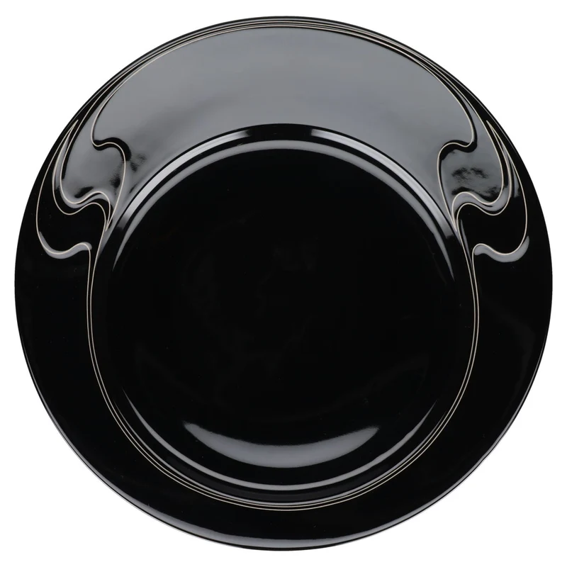 Platzteller Servierteller Schwarz Noire