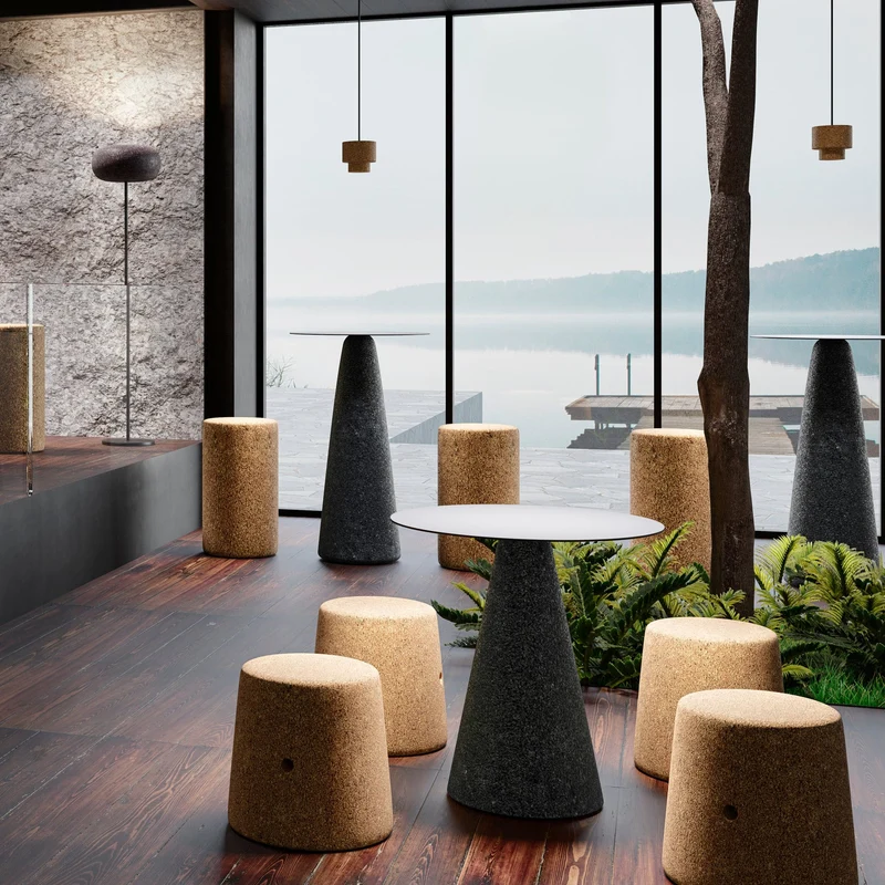 Cork Stool WINE 65 by Suber