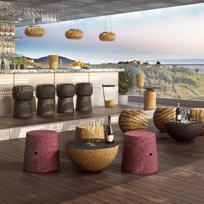 Stool SPARK CORKPOUF 65 by Suber