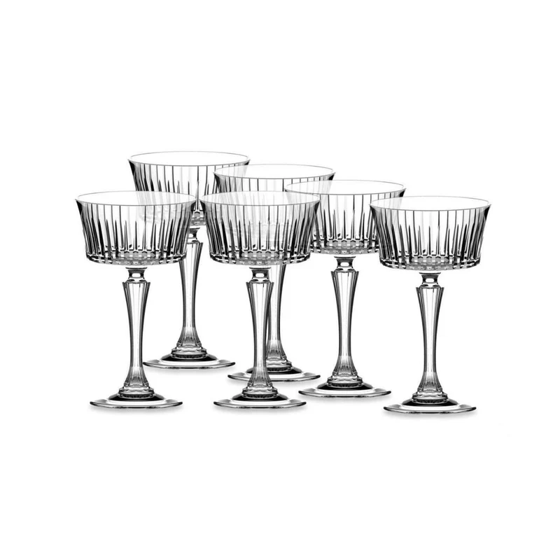 RCR Timeless 6-teiliges Champagnerglas-Set 260 ml