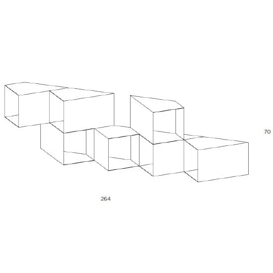 Wall-Mounted Metal Storage Unit CELLULA 4 by Studio PANG for Mogg