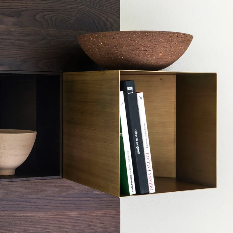 Wall-Mounted Metal Storage Unit CELLULA 4 by Studio PANG for Mogg