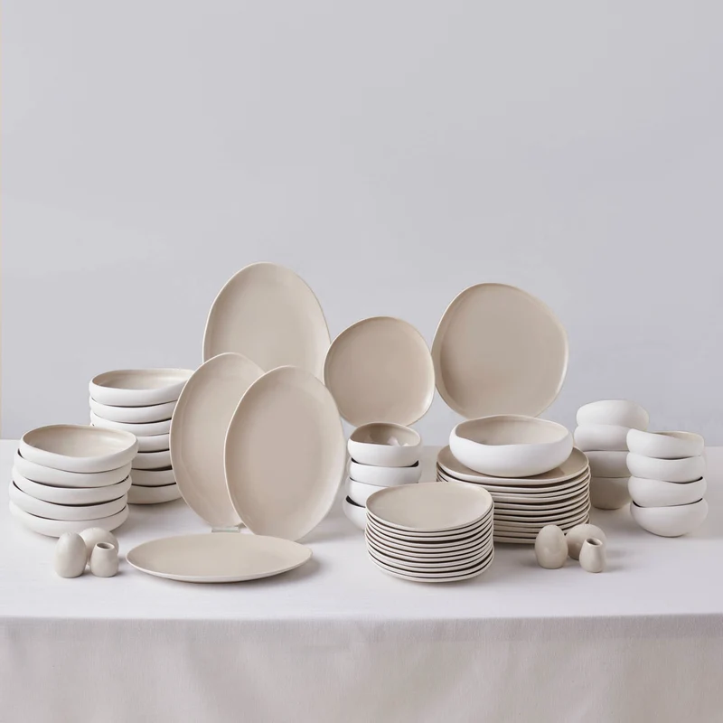 Karaca Earth Collection New Cupid 59-Teiliges 12-Personen Geschirrset