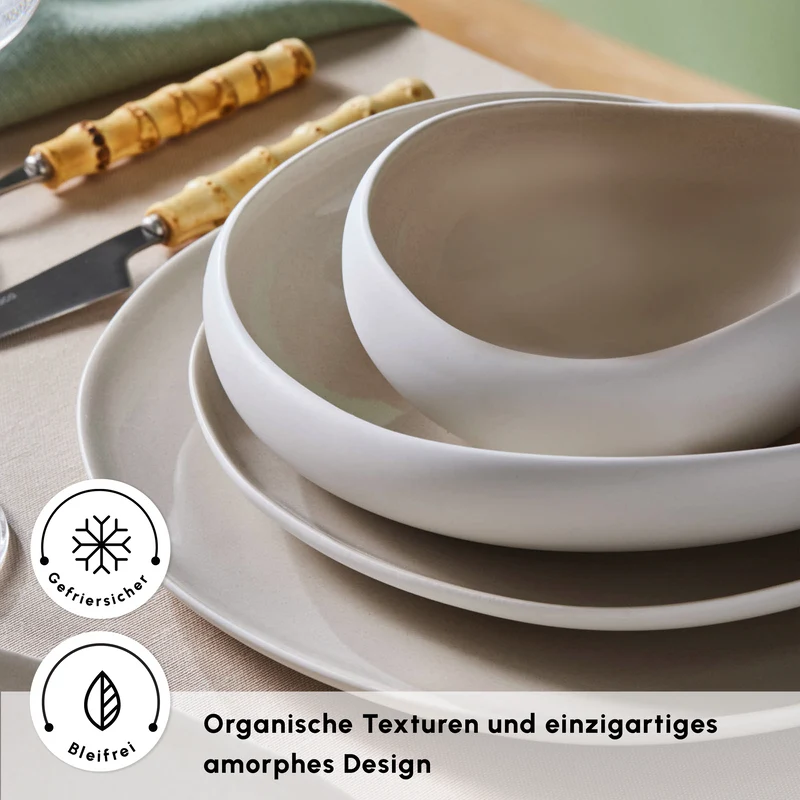Karaca Earth Collection New Cupid 59-Teiliges 12-Personen Geschirrset