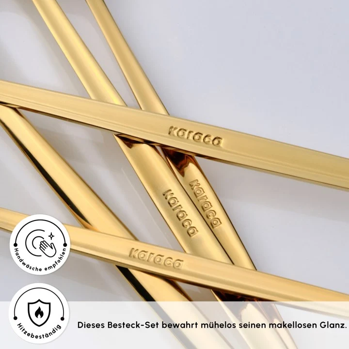 Karaca Orion Gold 6-Personen 30-teiliges Besteckset
