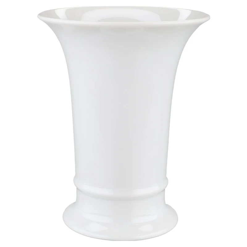 Trichtervase altweiss 12,5 cm