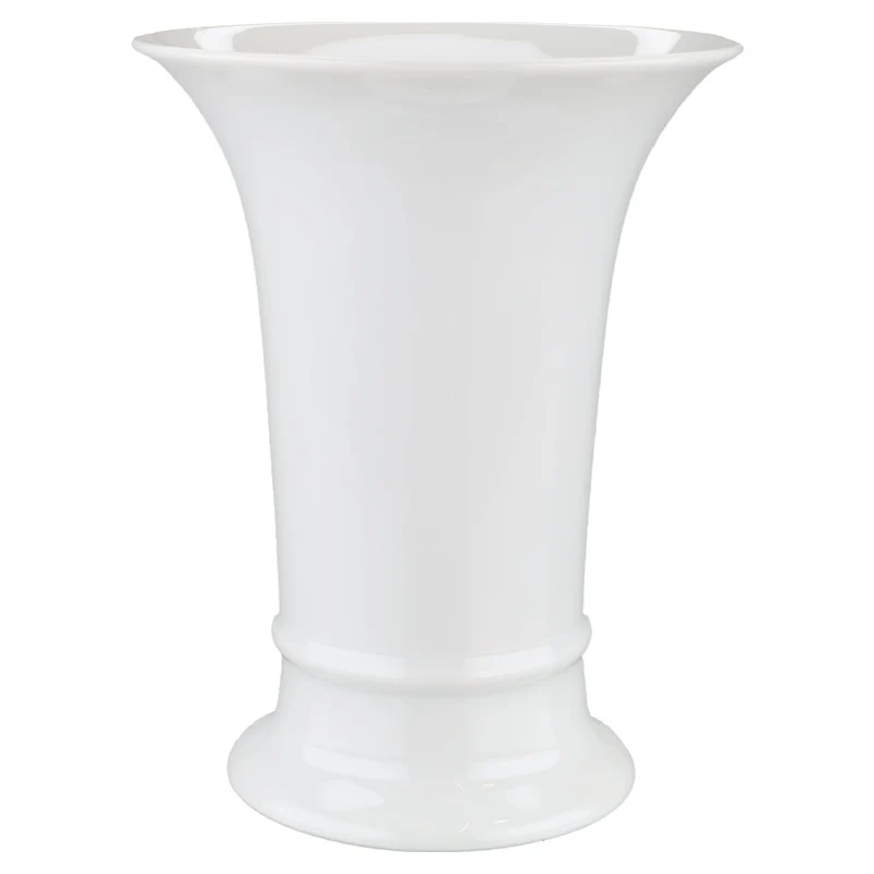 Trichtervase altweiß 15 cm