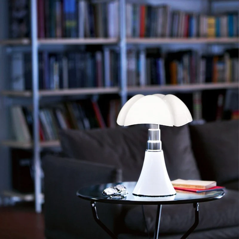 Table and Floor Lamp PIPISTRELLO 66-86 cm by Gae Aulenti for Martinelli Luce
