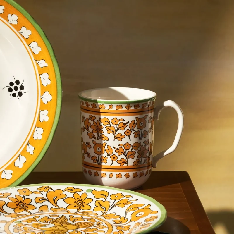 Karaca Paye Selcuklu Serie Gelb Becher 340 ml