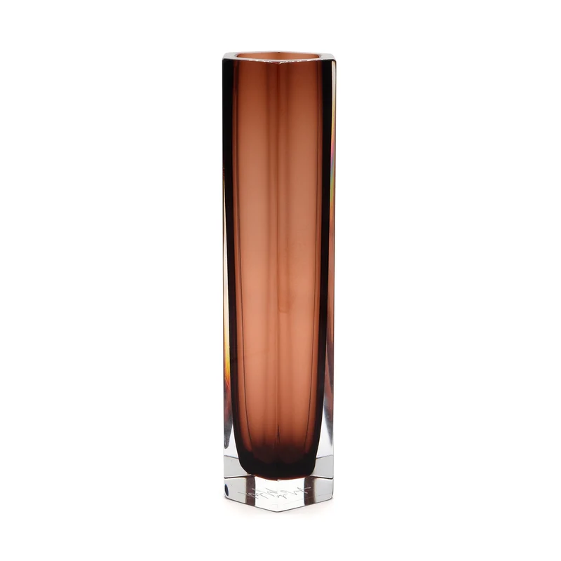 Murano Glass Vase HEXAGONAL XL by Alessandro Mandruzzato