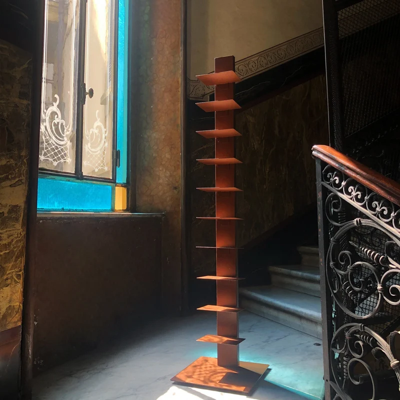Bookcase SAPIENS CORTEN by Bruno Rainaldi for BBB Italia