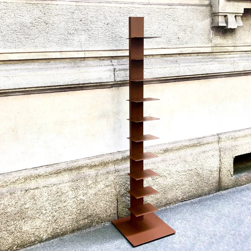 Bookcase SAPIENS CORTEN by Bruno Rainaldi for BBB Italia