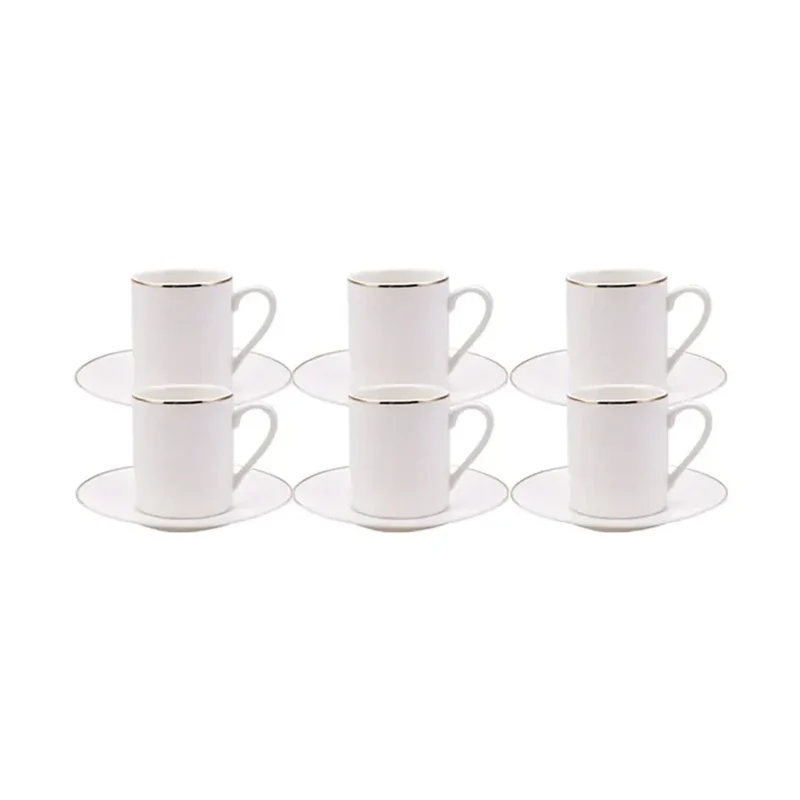 Karaca Elda 12 teiliges Kaffeetassen Set für 6 Personen