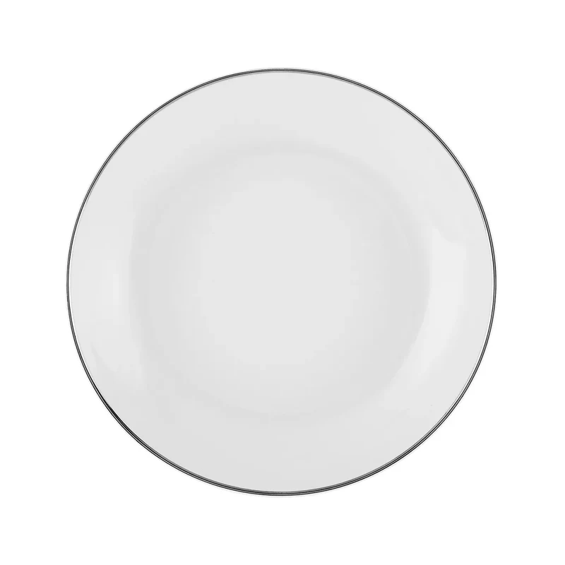 Karaca Rowan für 12 Personen New Generation Bone Geschirrset, 69 Teilig, Platin