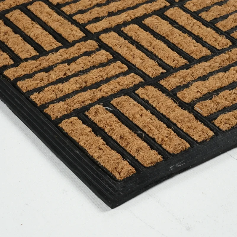 Kaschmir Teppich Gestreift Coco Fußmatte 45x75 cm