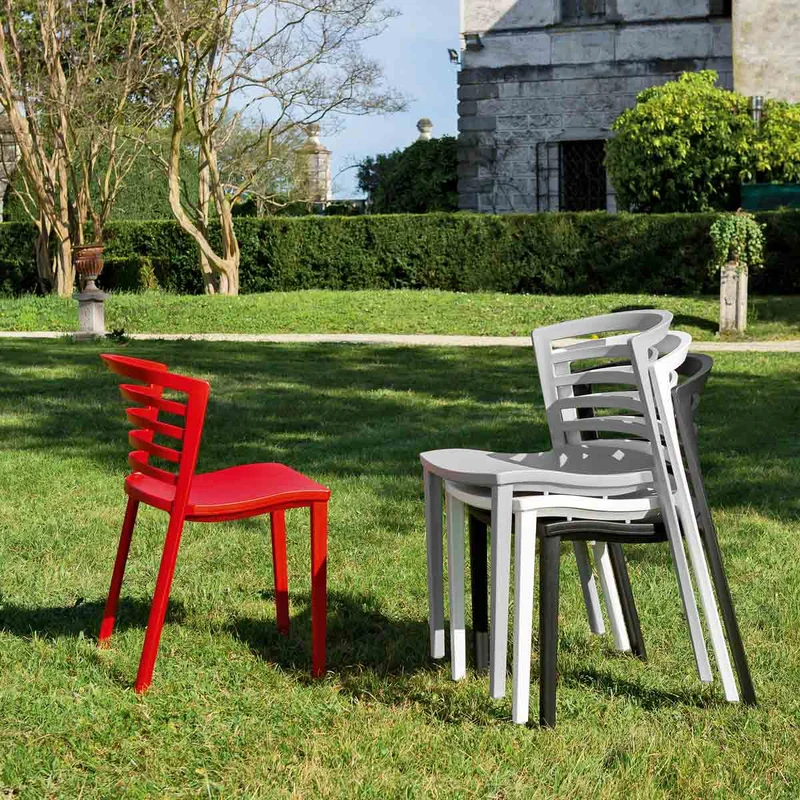 Stackable Polypropylene Chair VENEZIA by Favaretto & Partners for BBB Italia
