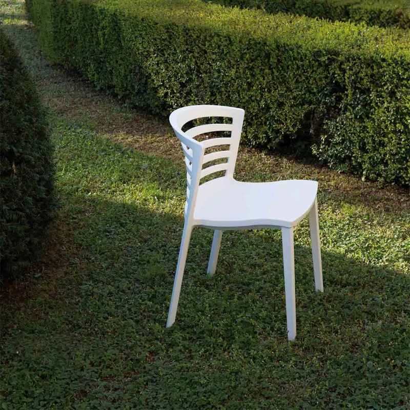 Stackable Polypropylene Chair VENEZIA by Favaretto & Partners for BBB Italia