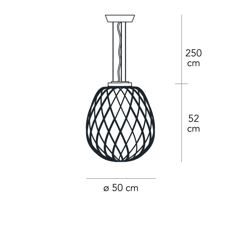 Suspension Lamp PINECONE Large Chrome by Paola Navone for FontanaArte