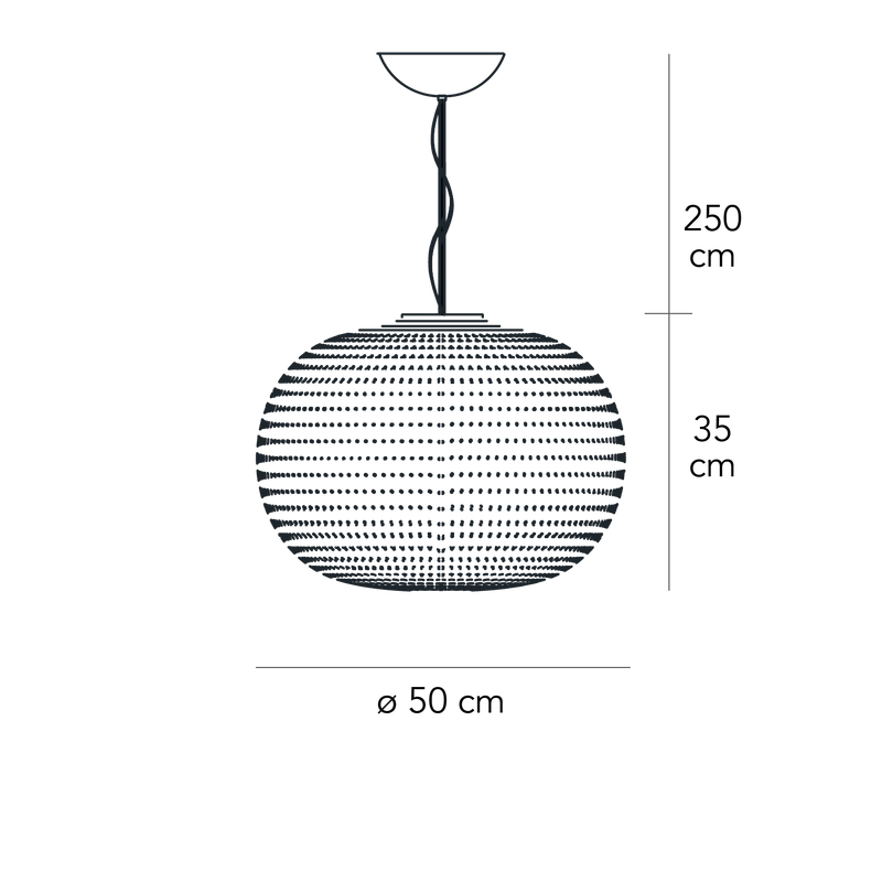 Suspension Lamp BIANCA by Matti Klenell for FontanaArte