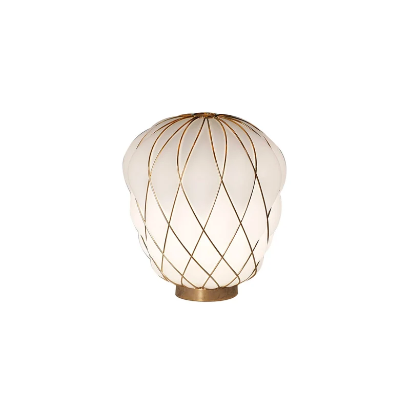 Table Lamp PINECONE Medium Gold by Paola Navone for FontanaArte