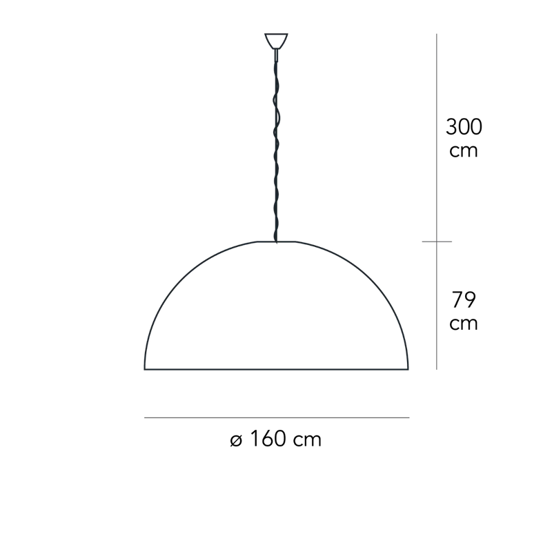 Suspension Lamp AVICO Medium White by Charles Williams for FontanaArte