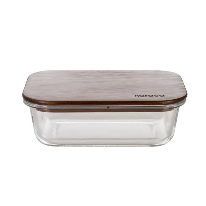 Karaca Karya Acacia – Glasbehälter zur Aufbewahrung 950 ml