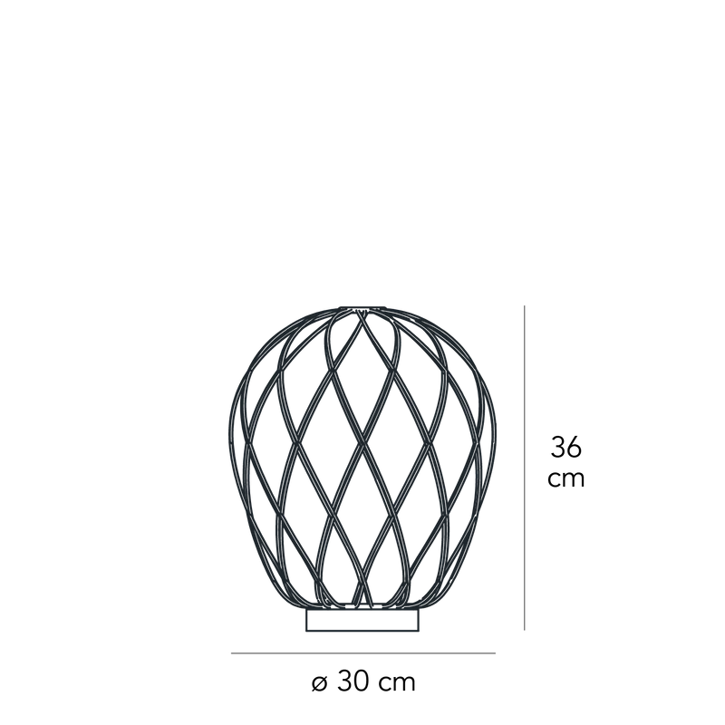 Table Lamp PINECONE Medium Chrome by Paola Navone for FontanaArte