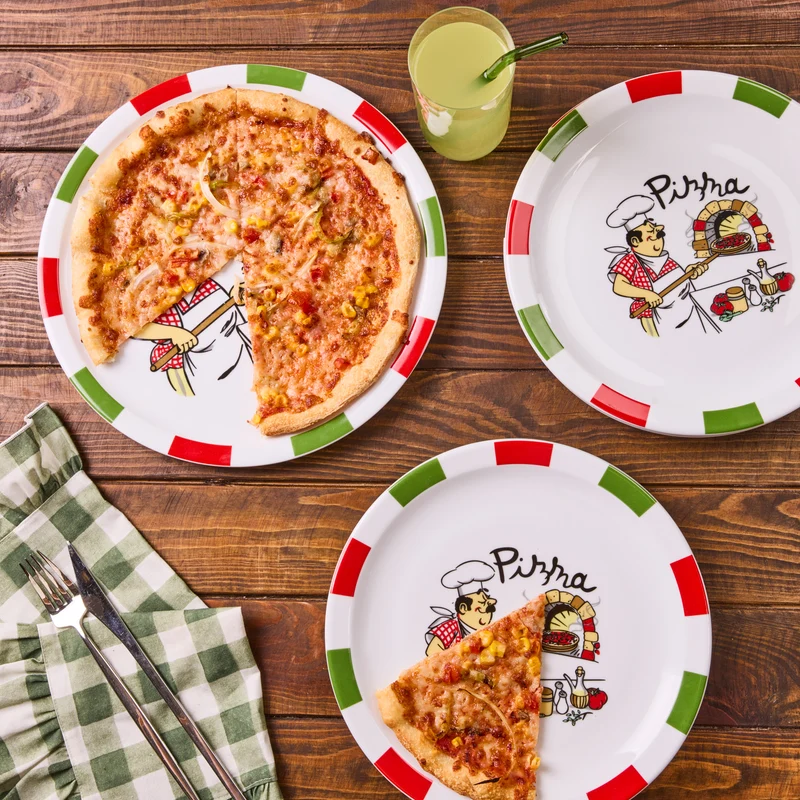 Karaca Napoly 5-teiliges 4-Personen Pizza-Set