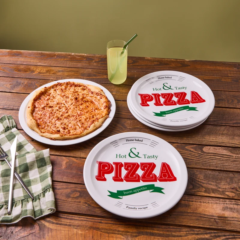 Karaca Milano 5 teiliges 4 Personen Pizza Set