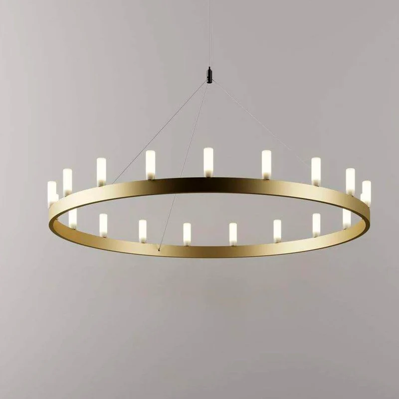 Suspension Lamp CHANDELIER Small Gold by David Chipperfield for FontanaArte