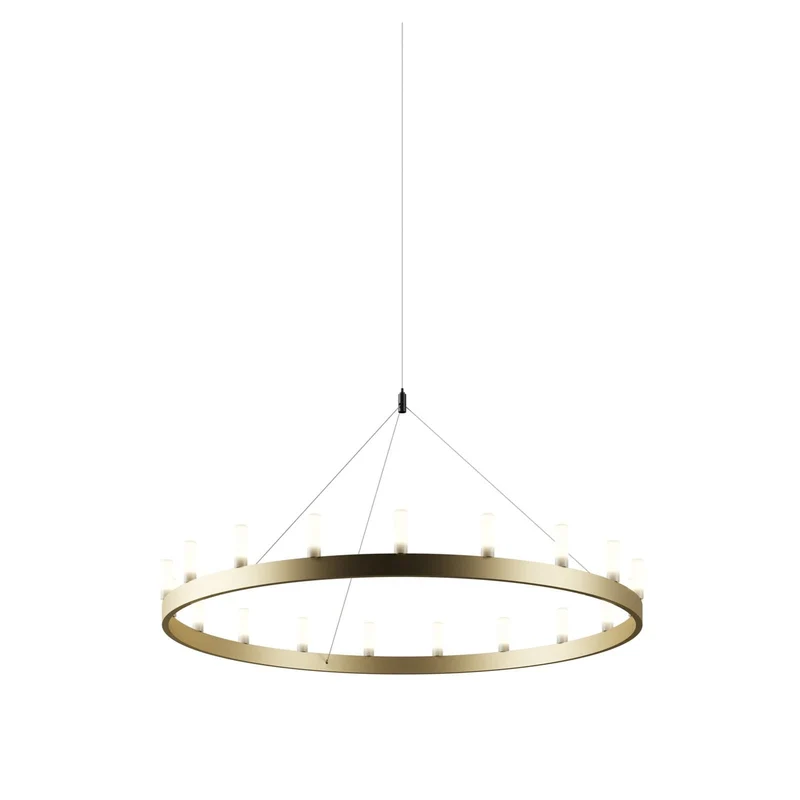 Suspension Lamp CHANDELIER Medium Gold by David Chipperfield for FontanaArte
