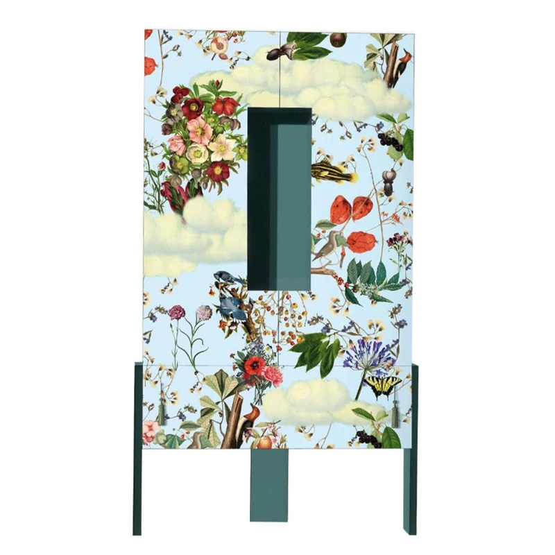 Cabinet ZIQQURAT 200x107 FLOWERS by DriadeLab for Driade