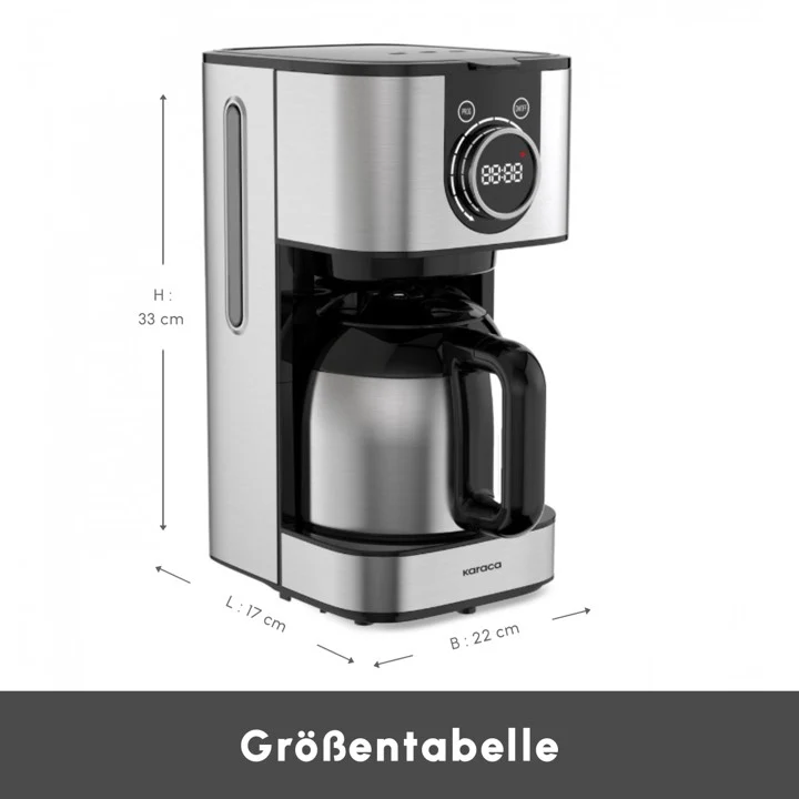Karaca Series 2303 Stahl Filterkaffeemaschine