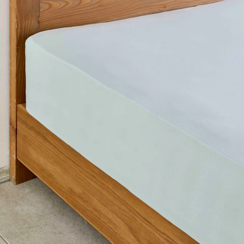 Karaca Home Jersey Spannbetlaken hellblau 100x200 cm + 30 cm Öko-Tex zertifiziert