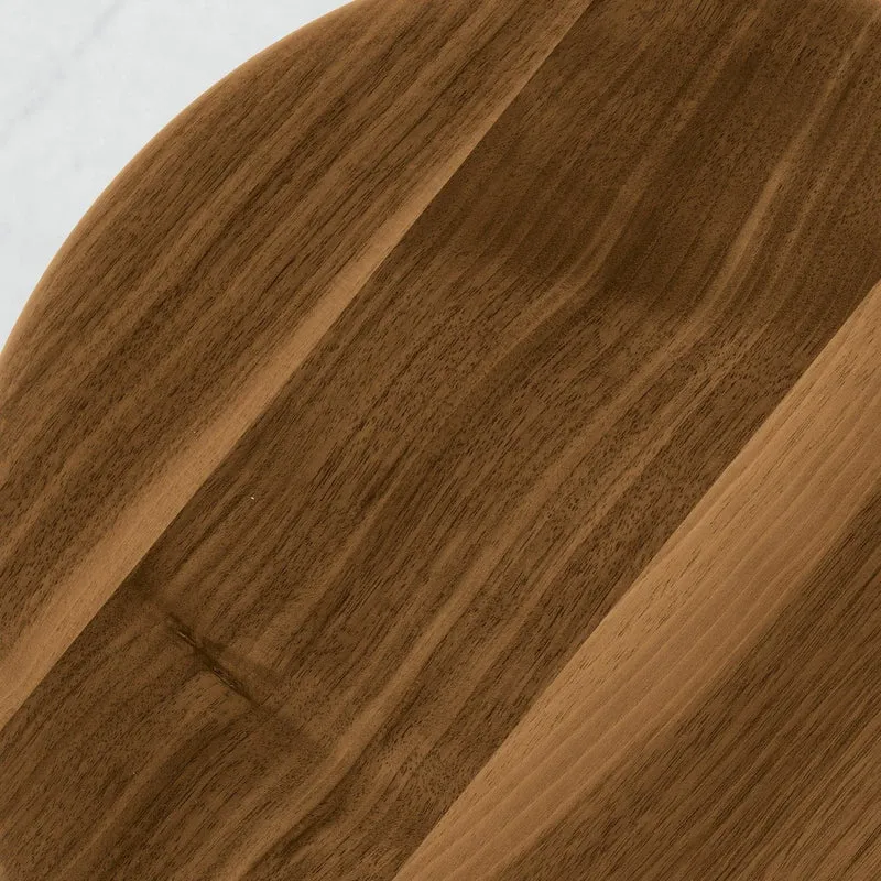 Walnut Wood Adjustable Stool INVITO Short by Dale Italia