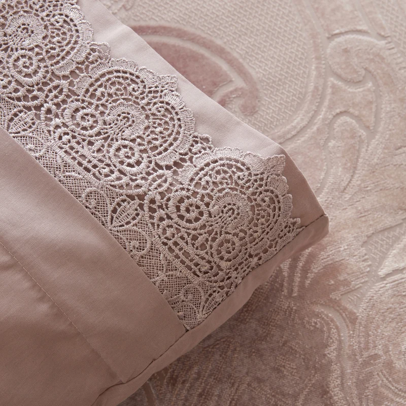 Karaca Home Valeria Queen 8-teiliges Geschenkset für Paare Altrosa