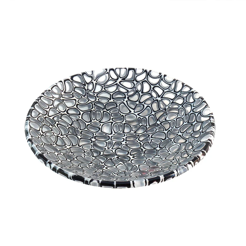 Murano Glass Centrepiece Grey MERLETTI