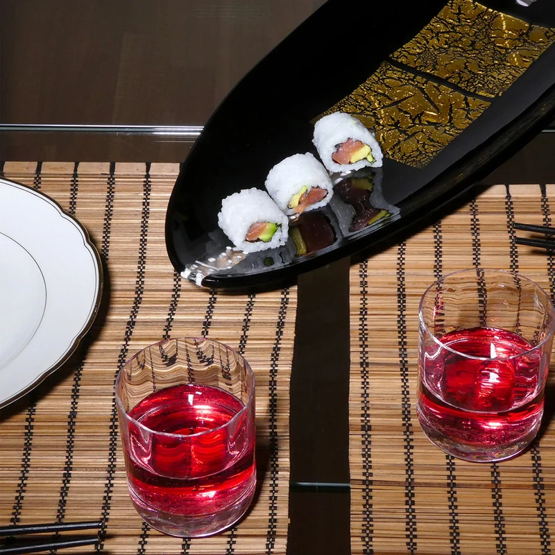 Murano Glass Centrepiece CANOA GOLD