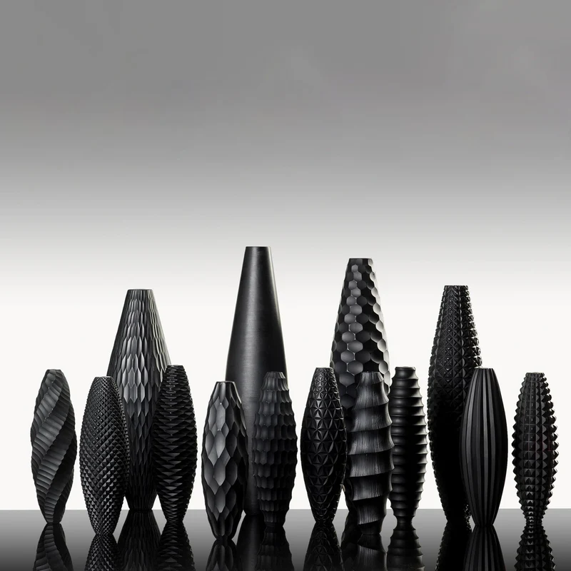 Murano Glass Vases Composition SKYLINE Unique Piece