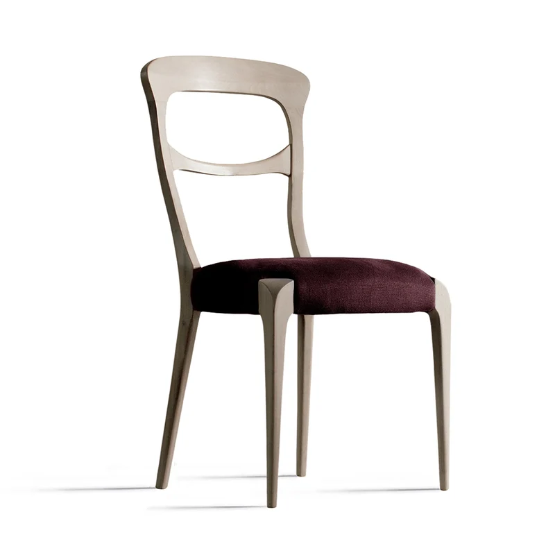Grey Walnut Wood Chair CAPOTAVOLA by Dale Italia