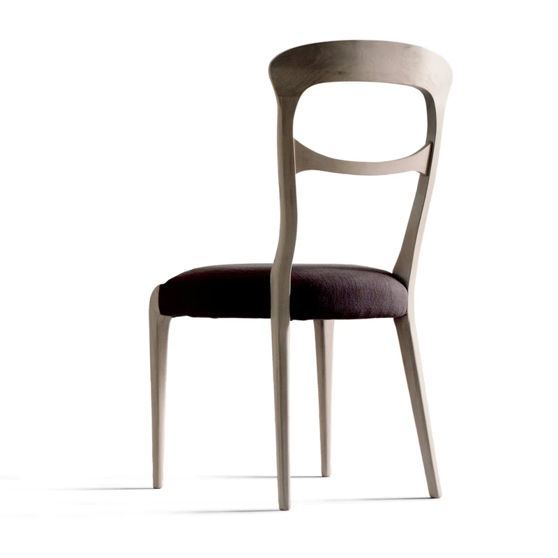 Grey Walnut Wood Chair CAPOTAVOLA by Dale Italia