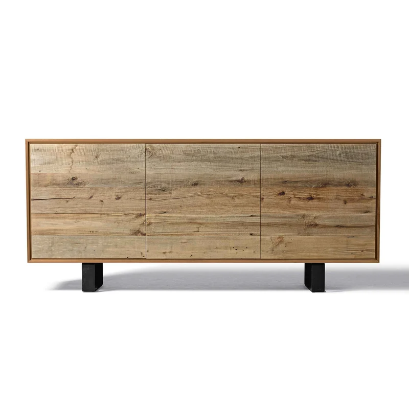 Walnut Wood Sideboard MATERIA Ontano Doors by Dale Italia
