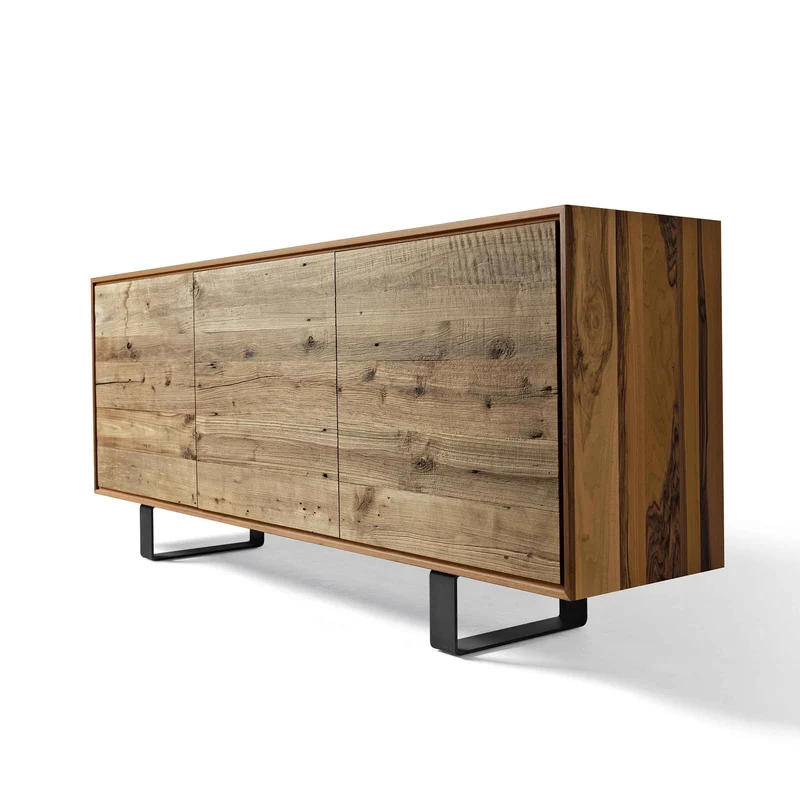 Walnut Wood Sideboard MATERIA Ontano Doors by Dale Italia