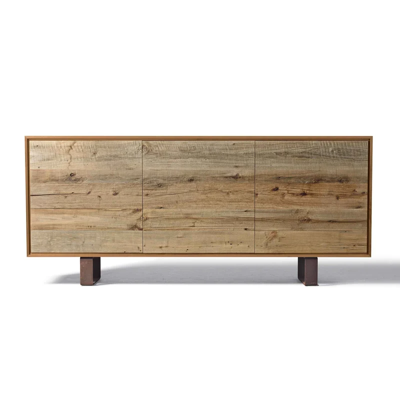 Walnut Wood Sideboard MATERIA Ontano Doors by Dale Italia