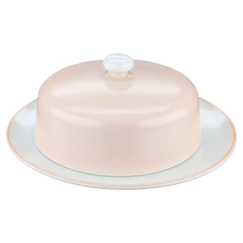 Butterdose rund klein rosa