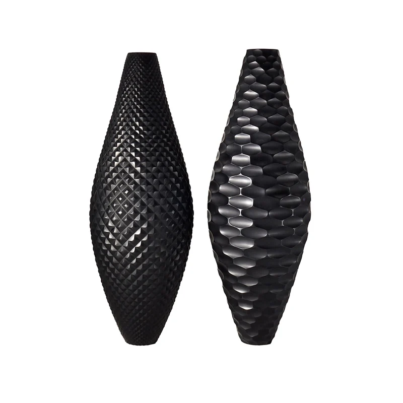 Murano Glass Vase I DO MORI DE VENEXIA Set of Two Unique Pieces