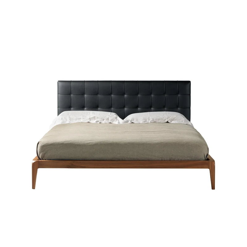 Walnut Wood Bed SIG.RE by Dale Italia