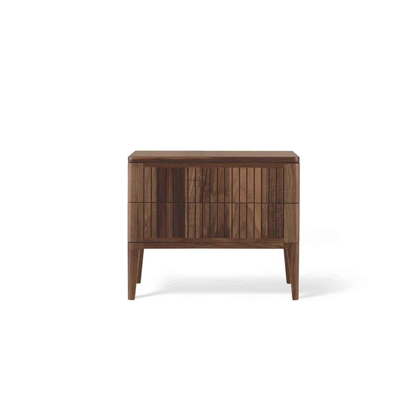 Walnut Wood Bed SIG.RE by Dale Italia